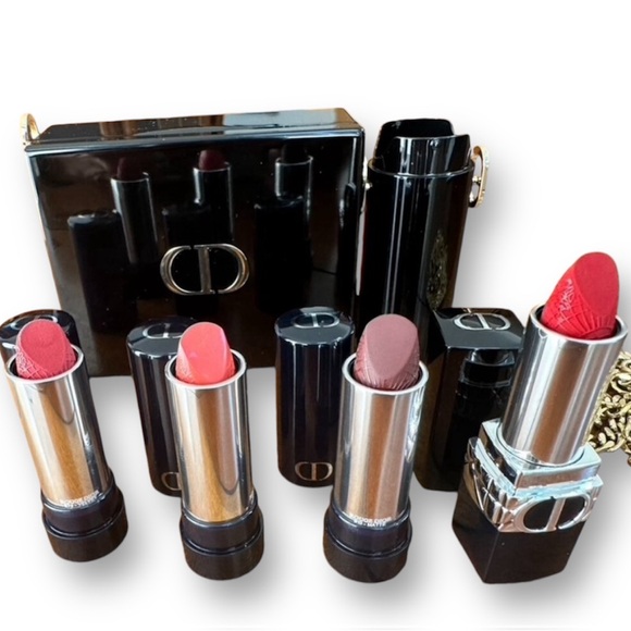 NEW! Dior Minaudiere Clutch & 4-Piece Lipstick Set 💋 - Picture 4 of 15